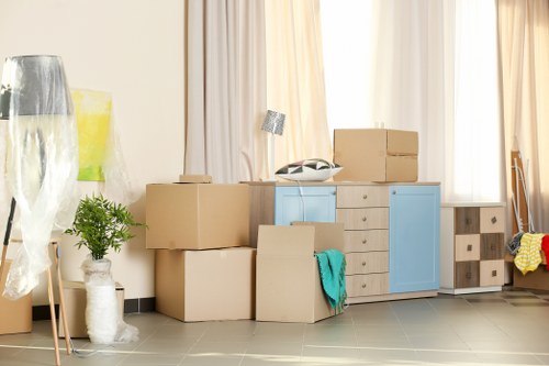Local removals team preparing a move in Finsbury Park