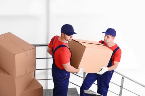 Man and van service preparing a local move in Finsbury Park