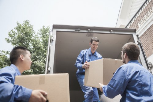 Reusable household items prepared for charity donation from storage