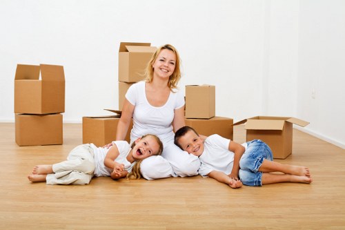 Organized storage unit with sofas, tables, and chairs ready for furniture storage