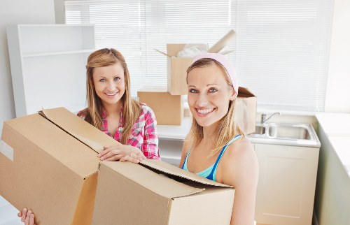 Home removal loading in a North London residential street